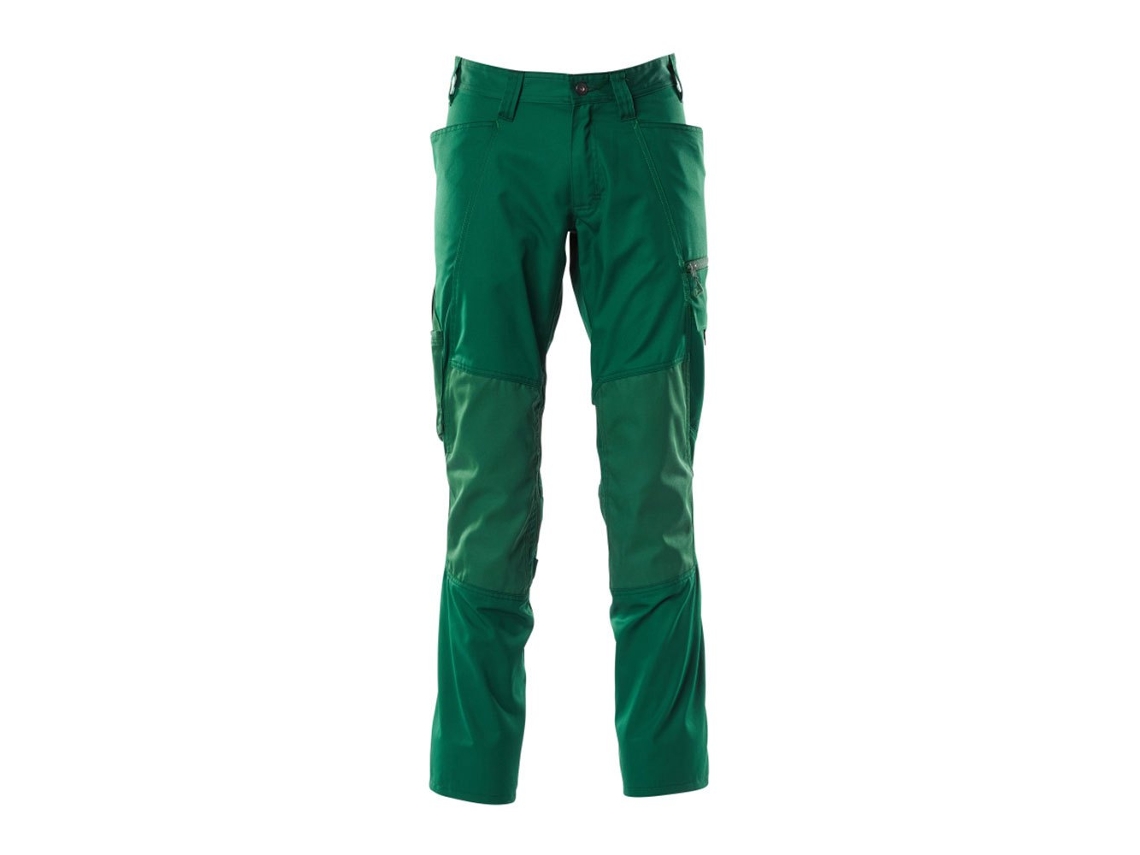 Calças Grandes Com Bolsos Para Joelheiras Accelerate 18379 Verde 60 / 35 MASCOT