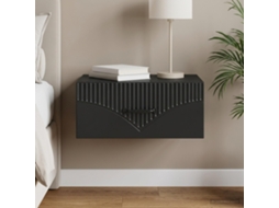 Vidaxl Gabinete De Canto Montado Na Parede Preto 49 X 34,5 X 20 Cm