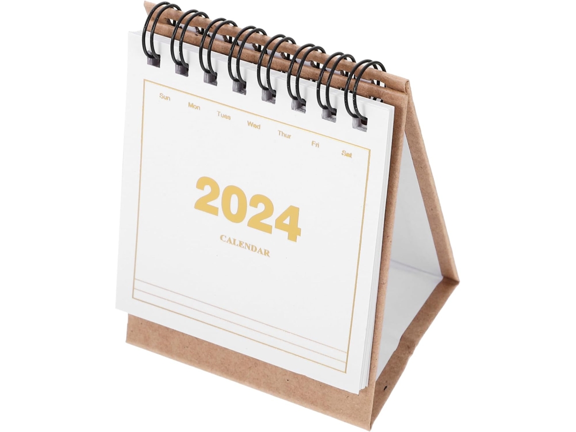 Mini Calendário, De Mesa, Mensal, Chão, Para Anotações, Flip, Grosso