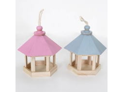 Casinha de Pássaros de Madeira Paulownia, Comedouro para Pássaros, Casinha de Pássaros Rústica, Gaiola para Papagaio AQUAFORGE