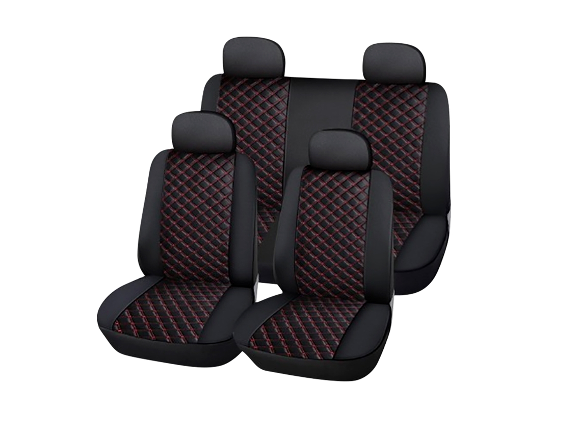 Conjunto 5 Peças Capas para Bancos de Carro Design Texturizado AVIZAR