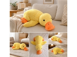 Pato Amarelo Pelúcia Brinquedo Macio Presente Criança 38x20cm