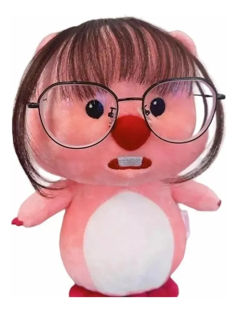 Pelúcia Loopy, O Rodízio de Peruca Com Óculos 20cmvayotoy