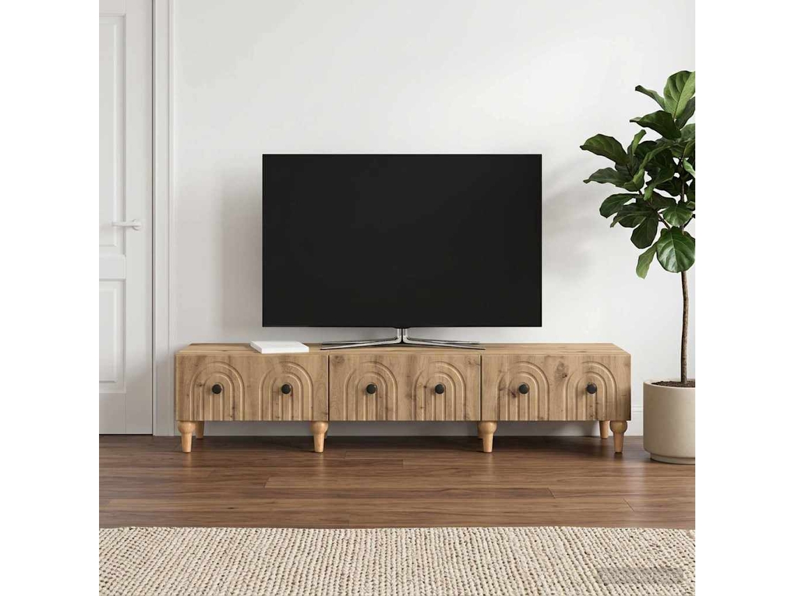 Vidaxl Gabinete Para Tv 147 X 34,5 X 30 Cm Carvalho Arttisan