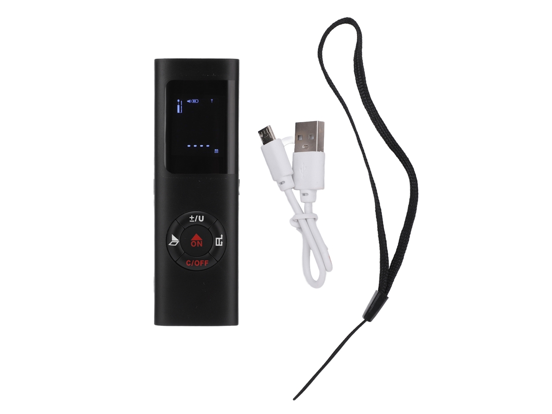 Medidor de Distância a Laser 40m Mini Rangefinder Infravermelho USB S/MARCA