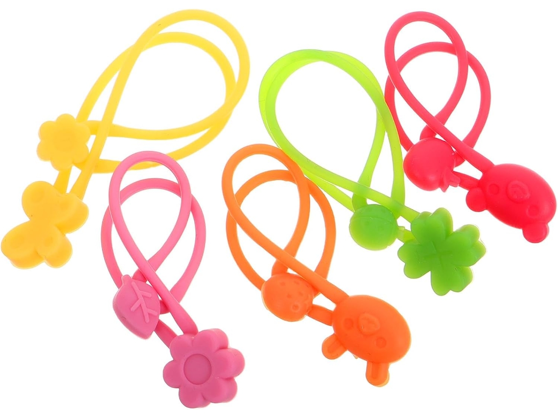 Faixas Elásticas Flexíveis De Silicone Baluue Para Cozinha, 5 Peças, Multifuncionais, Laváveis E Portáteis Para Marmitas