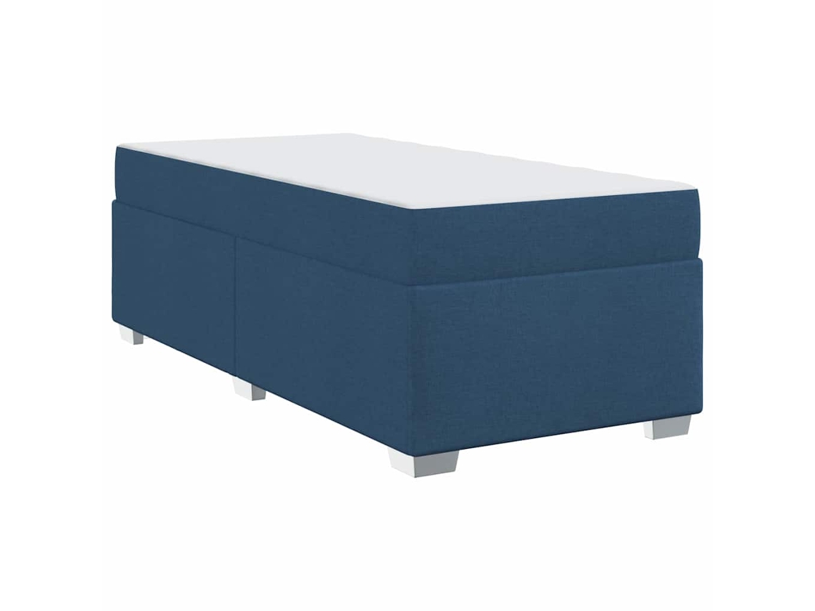Conjunto 1 Estrutura Da Cama Vidaxl Azul Tecido (100 X 200 Cm)