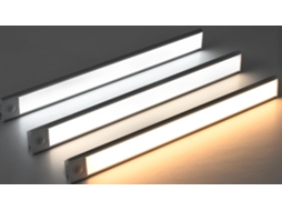 Luz Com Sensor De Movimento, 3 Temperaturas De Cor, Dimerizável, Recarregável Via Usb, Luz Noturna Magnética, Pacote Com 3 Unidades, Prata, 20 Cm