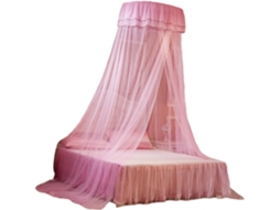 Mosquiteiro De Rosas Para Cama Com Dossel Renda Pendurar, Proteção Leve E Respirável Para Decoração De Interiores
