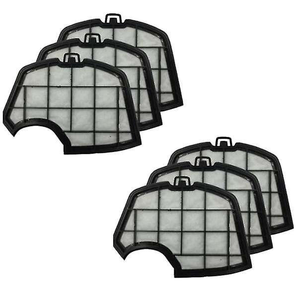 Conjunto de 6 Filtros para Proteção do Motor Vorwerk Kobold, Modelos Vk150 e Vk140 BRILVIBERA