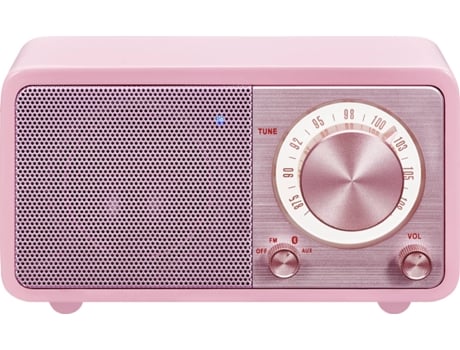 Sangean WR-7 Rádio Portátil com Bluetooth Rosa