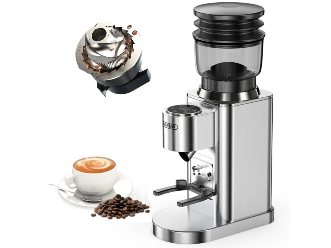 Moedor De Café Automático Hibrew G7-SL, Visual Armazenamento De Grãos
