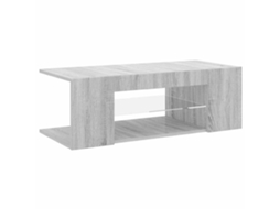 TV Móvel com Luzes LED 90x39x30 cm Cinzento Sonoma MAISON EXCLUSIVE