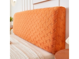 Capa Para Cabeceira Elástica,envolvimento Completo,lavável,tecido Macio (laranja,220cm) Gertiz