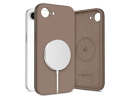 Capa Tech-protect Magsafe Para Iphone 16e 17e, De Silicone, Protetora E Compacta