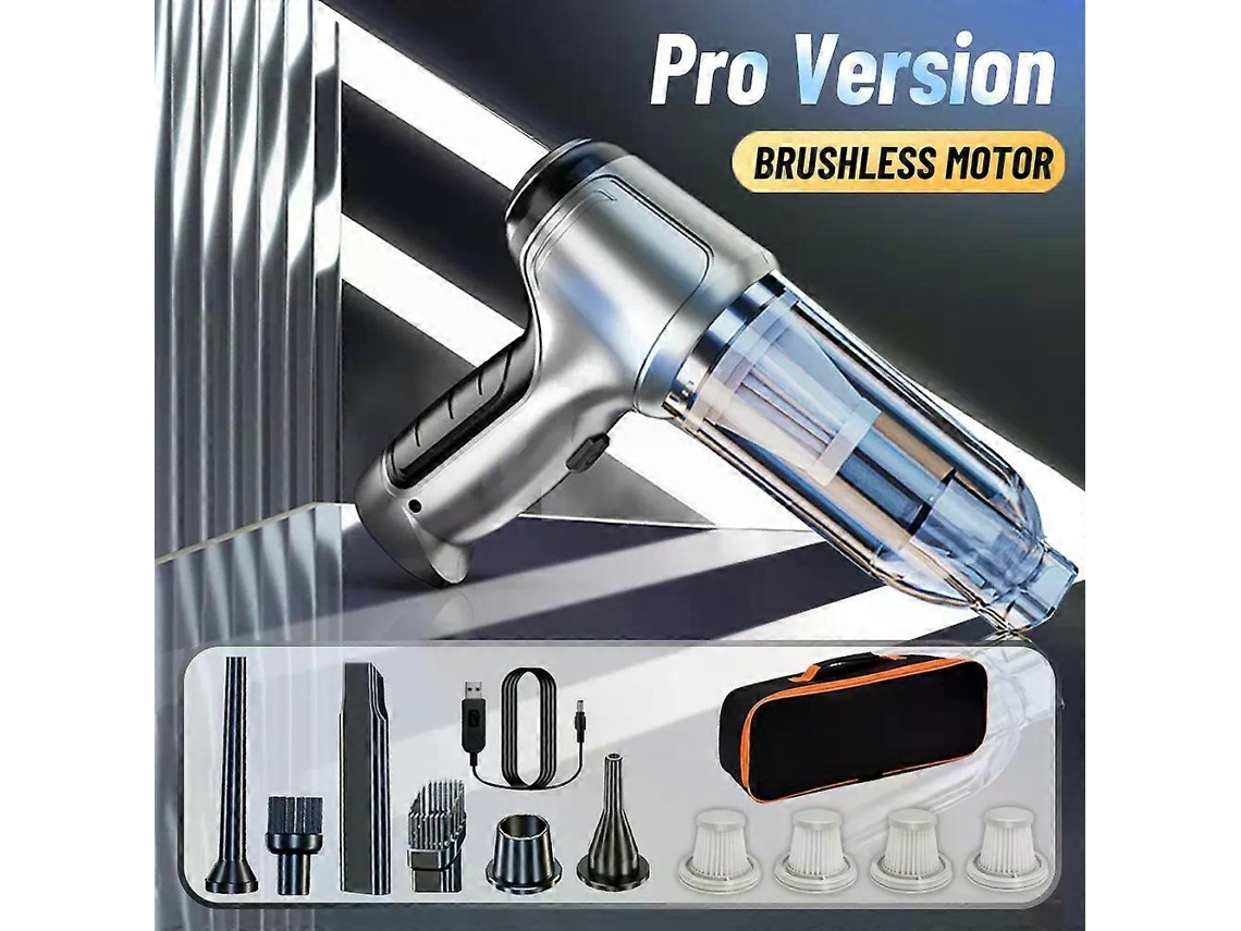 Novo Aspirador De Pó Portátil Sem Fio 9000pa Para Carro, Motor Sem Escova, Mini Aspirador De Pó Portátil Para Limpeza Doméstica D Aquaforge