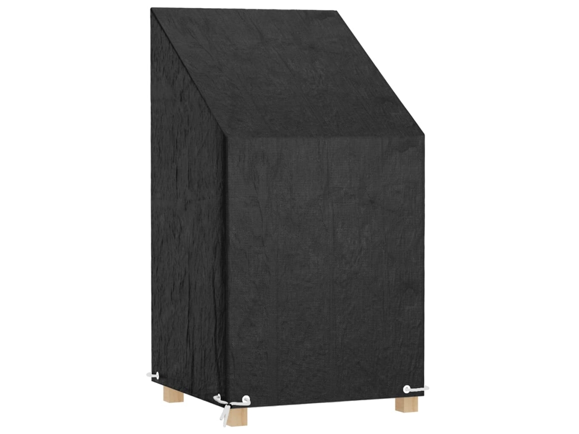 Garden Chair Cover, Garden Chair Covers Vidaxl Preto Polietileno (65 X 65 X 80/120 Cm)