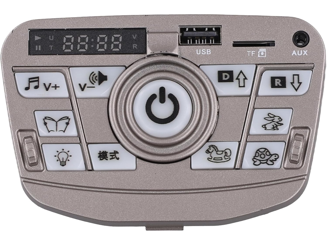 Console Central com Controlador Yj zk08 BT 12V SFUSHOS para veículos elétricos infantis