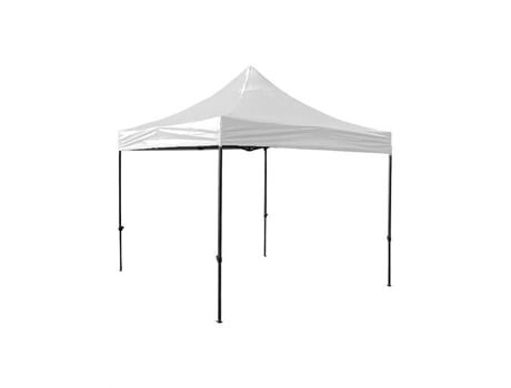 Tenda Dobrável De Metal Galvanizado 3x3m Branca, Accumaster