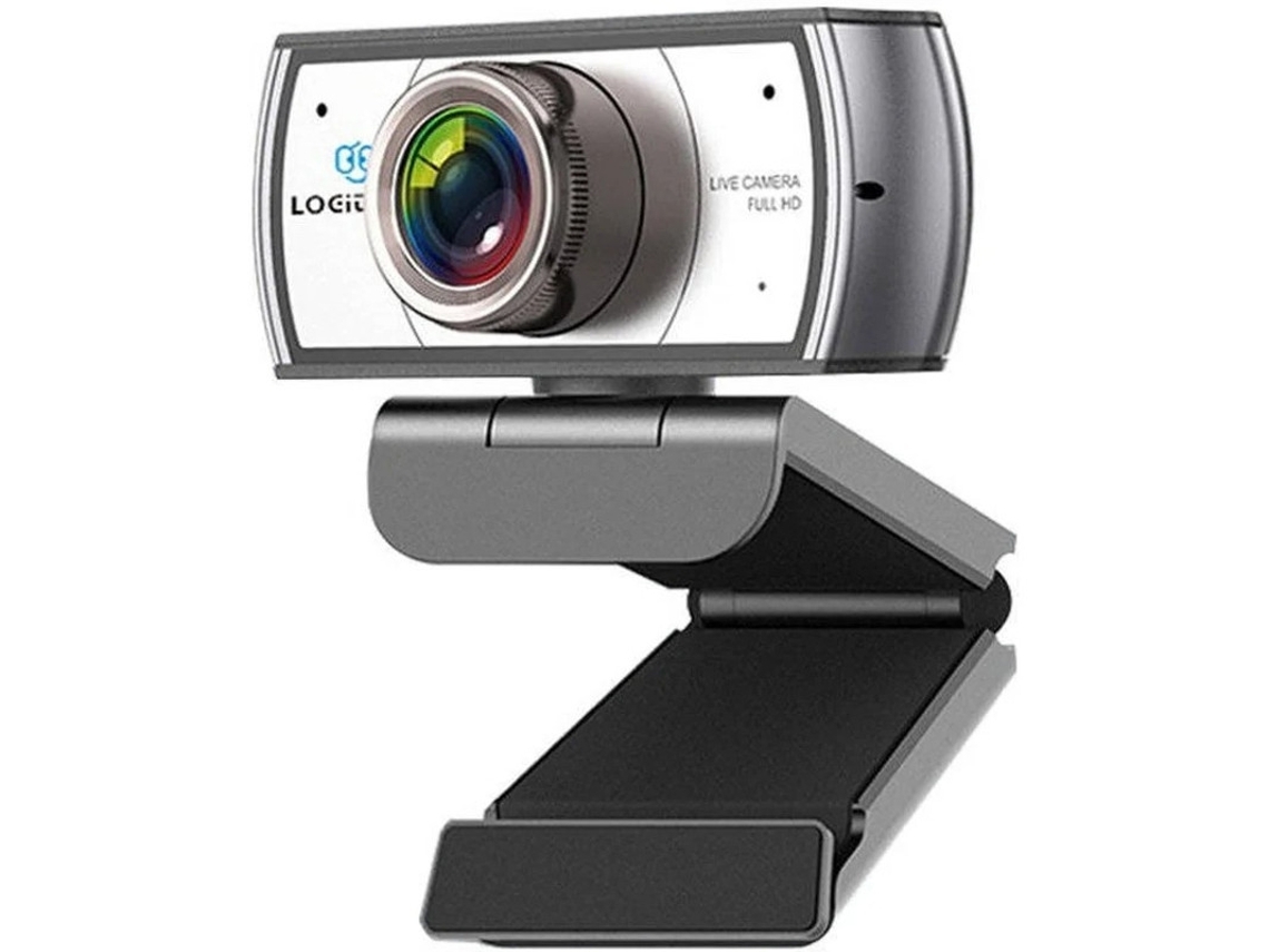 Webcam 1080p 120° Grande Angular Tripé Streaming Obs Xsplit Skype Facebook Mac Windows Prata