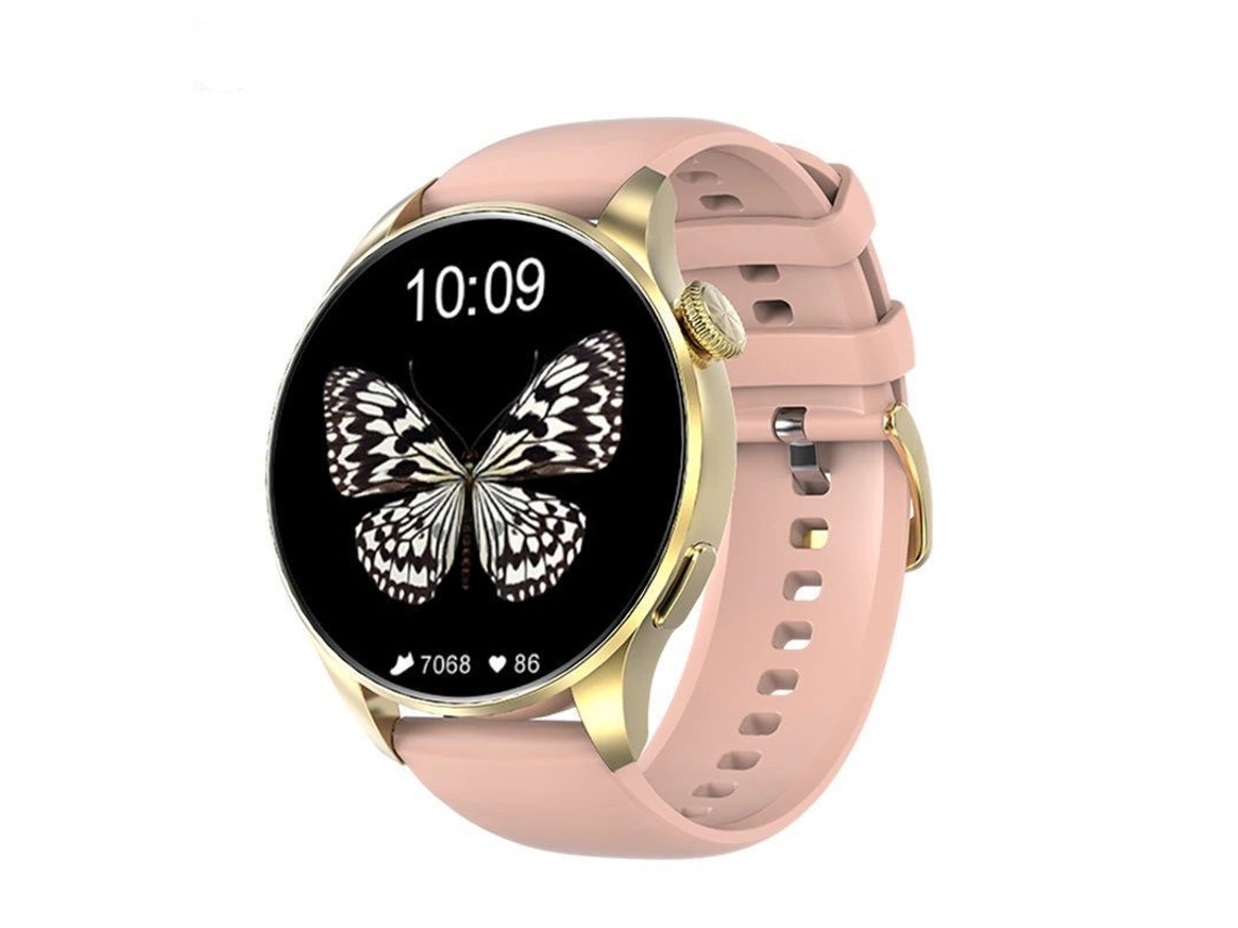 Smartwatch (pulseira De Silicone Dourada)