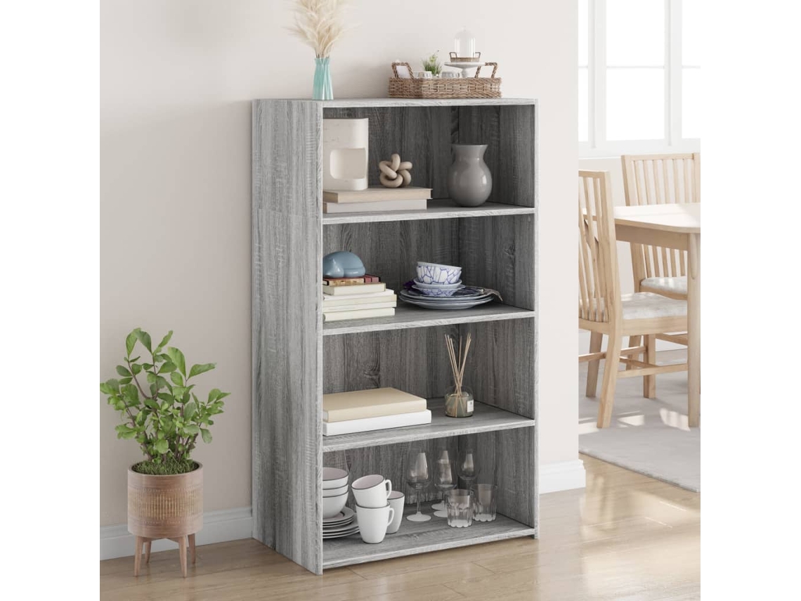 Armario alto 70x41x124 cm Derivados de madera Gris Sonoma
