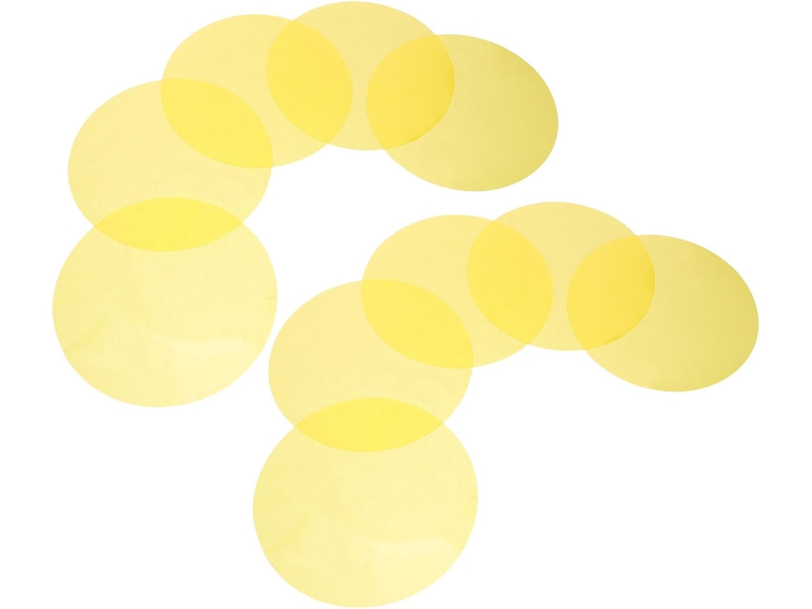 Filtros De Gel Coloridos Para Iluminação, 10 Peças, 10x10 Cm, Folhas De Plástico Autoadesivas Para L Gokoco