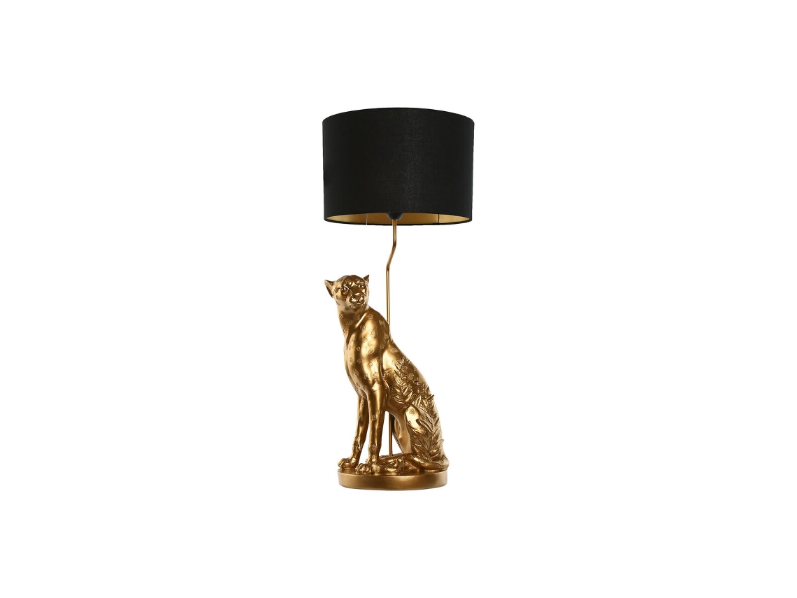 Lâmpada de mesa HOME ESPRIT Preto Dourado 33 x 33 x 78,5 cm