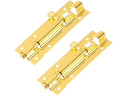 Merryhapy Conjunto De 2-travas Deslizantes 7, 6cm 3 Polegadas Em Aço Inoxidável Com Acabamento Dourado Segurança De