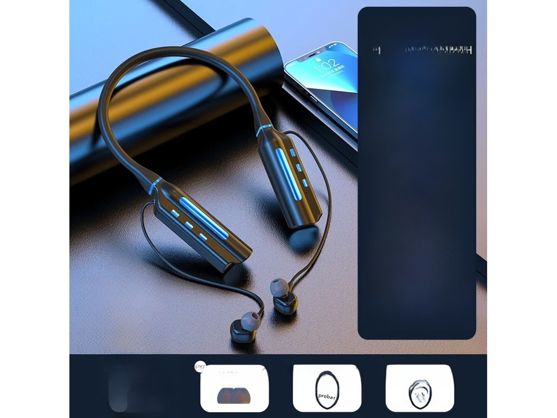 Fones De Ouvido Bluetooth Sem Fio (azuis), Com Bateria De 10.000 Horas De Duração E Cancelamento De Ruído.
