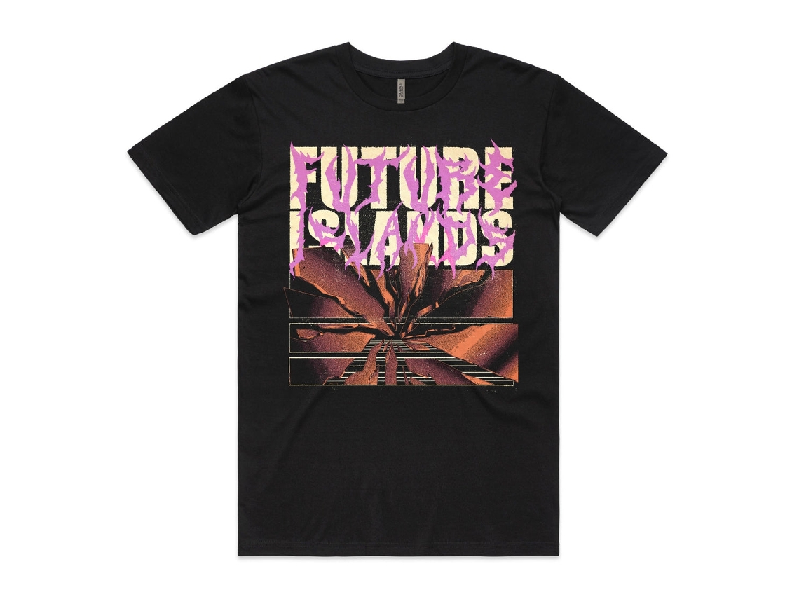 Camiseta Future Islands Broken Glass ROCKINSTONE Unissex Adulto Mais Vendidas Tamanho:s