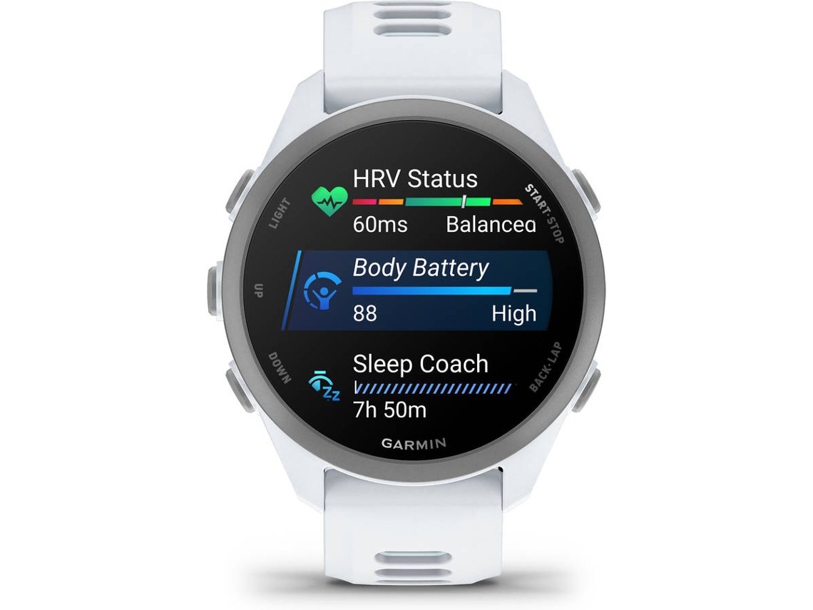 Smartwatch GARMIN Forerunner 170 (1.3'' - Bluetooth - Autonomia: Até 10 dias - Branco)