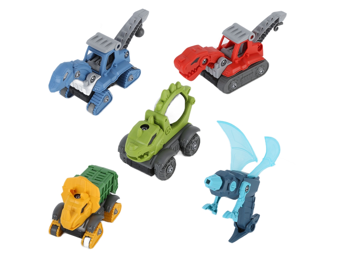 Primerox brinquedos de Dinossauro Montáveis Diy Conjunto de Veículos Engenharia Educativo para Crianças