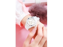Lurelia Relógio Feminino, Movimento De Quartzo, 36 Mm, 17 Mm, 7,6 Polegadas, 195 Mm, Silicone, Rosa