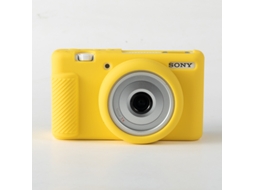 Capa CHRUI para Sony Zv 1f/zv 1 Ii Silicone À Prova de Arranhões Amarelo