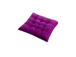 Cojim De Silla De 40x40cm Cor Solido Suave E Grosso Para Decoração De Comedor E Uso Em Casa, Carro E Hotel Morado