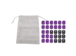 30 Dados De Jogo Plásticos 6 Lados 16mm Multifuncionais Para Matemática E Entretenimento Em Lote