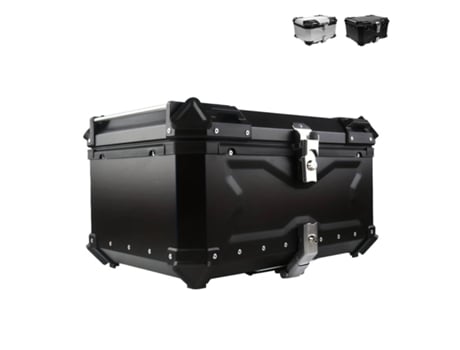 Top Case Moto Scooter 80 Litros Para Dois Capacetes Maverick Xxl Swordfish