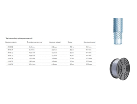 Mangueira de uso geral 12,5x3,0 40mb Cellfast reforçado