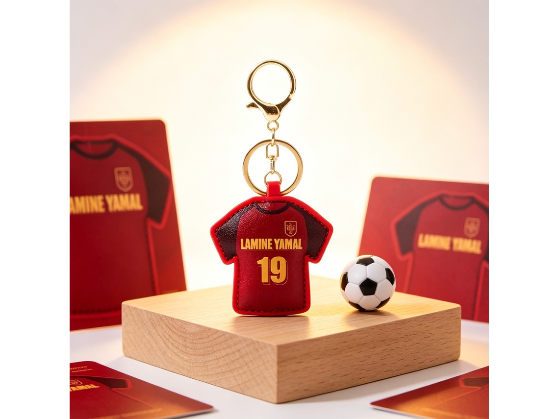 Chaveiro de Camisa Futebol Genérica, Acessório Torcedor da Copa do Mundo e Eurocopa, Presente Fãs, Ergonômico, Uso Diário STELASPLEN