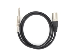 Cabo de áudio Lurelia XLR/TRS macho, para microfones, mesa de mixagem, amplificadores e caixas de som ativas.