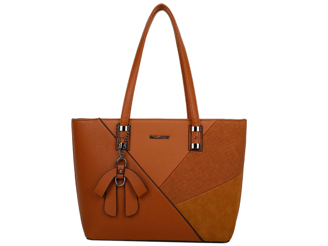 Bolsa Tote Feminina Com Design De Nó Geométrico