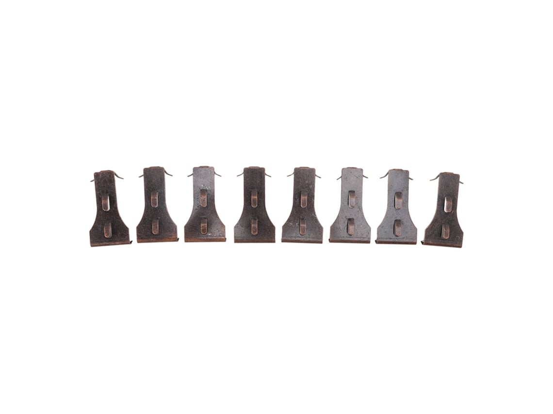 8pcs Ganchos de Aço para Tijolo Ajusta Tijolos Padrão 2 1/4 a 2 3/8 Polegadas para Pendurar