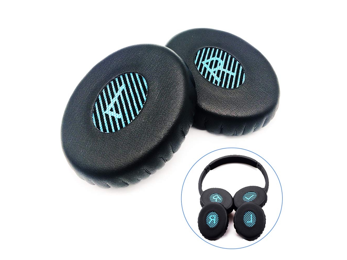 Almofadas de espuma de reposição para fones de ouvido Bose Soundlink On Ear, On Ear 2 (oe2), Oe2i e Soundtrue On Ear (oe) (preto) Slowmoose (oe)