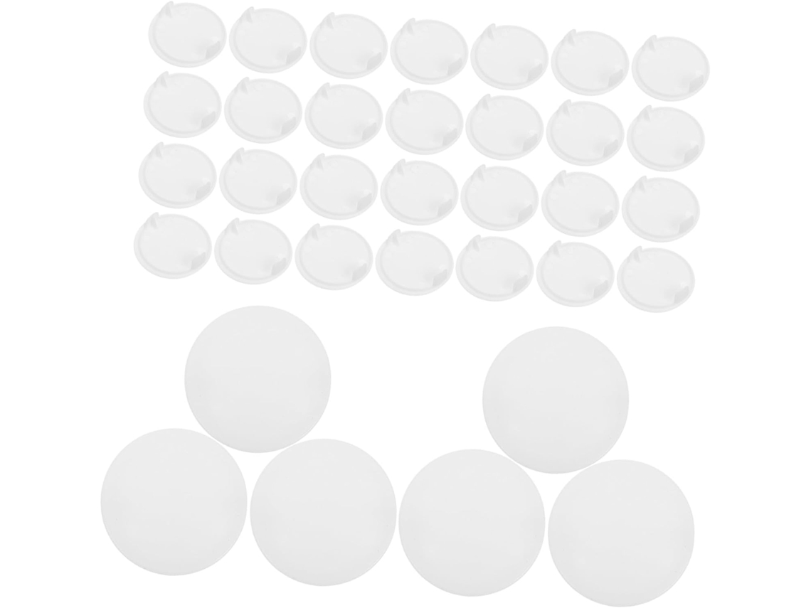 Conjunto De 50 Peças Tampas Plásticas Para Furos Em Móveis, Capas Para Prateleiras E Armários, Tampões Decorativos Para
