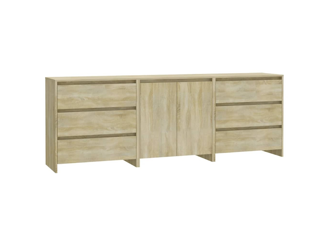 Sideboard, Sideboards Vidaxl Bege Madeira Processada (n/a)