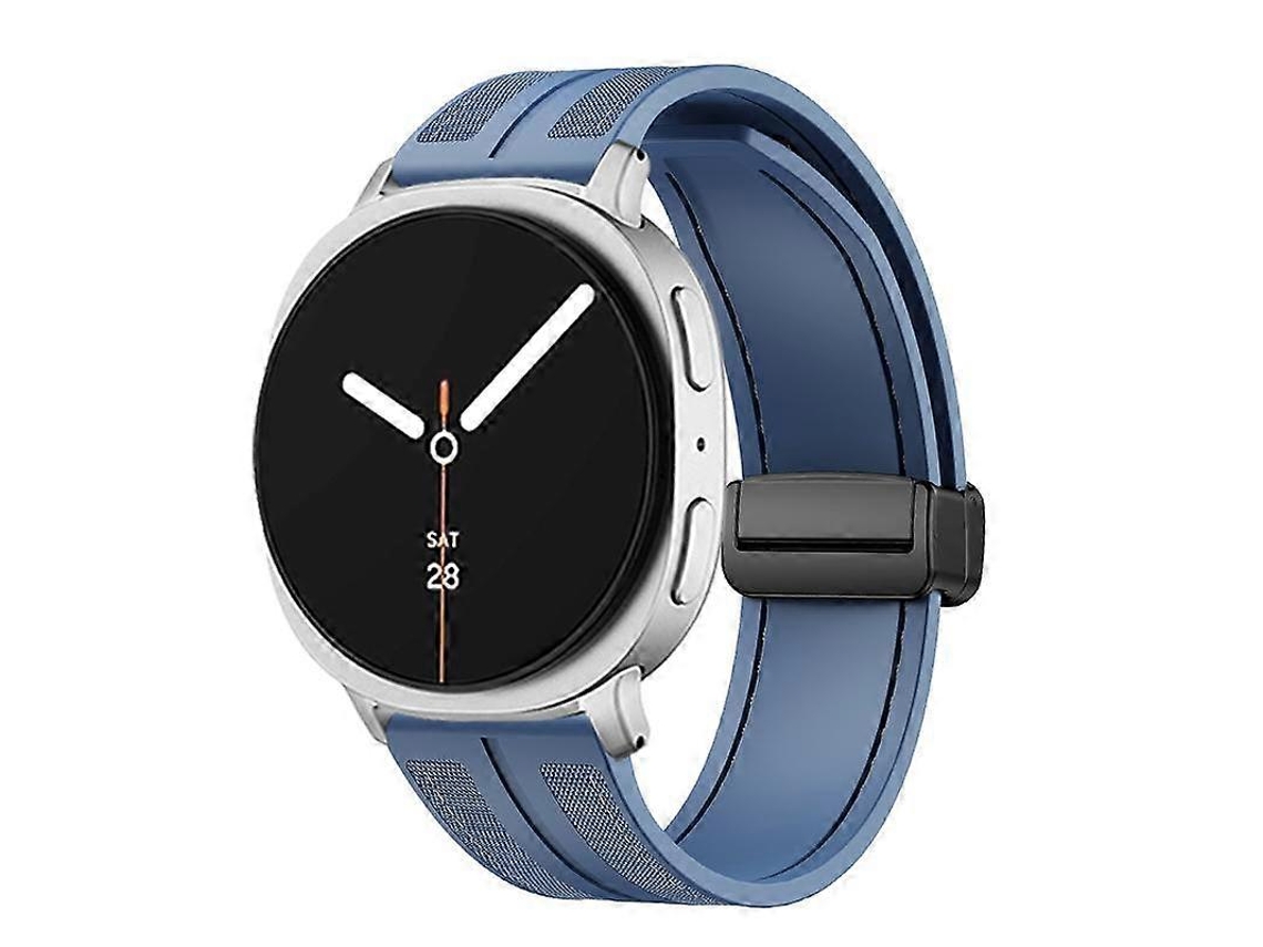 Pulseira Híbrida De Nylon E Silicone Com Fecho Magnético Dobrável Para Samsung Galaxy Watch8 / Watch8 Classic