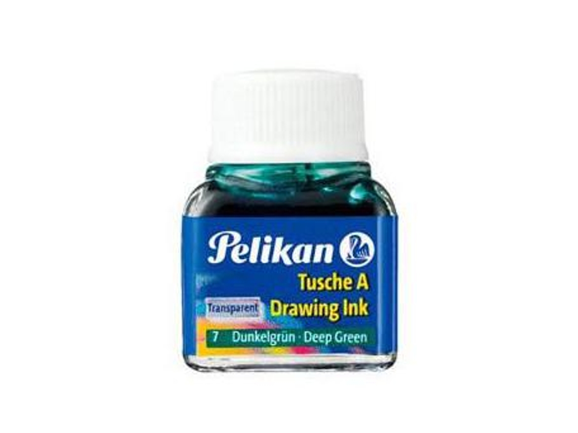 Tinta Da China Pelikan Frasco 10Ml, Nâº 7   Verde Escuro