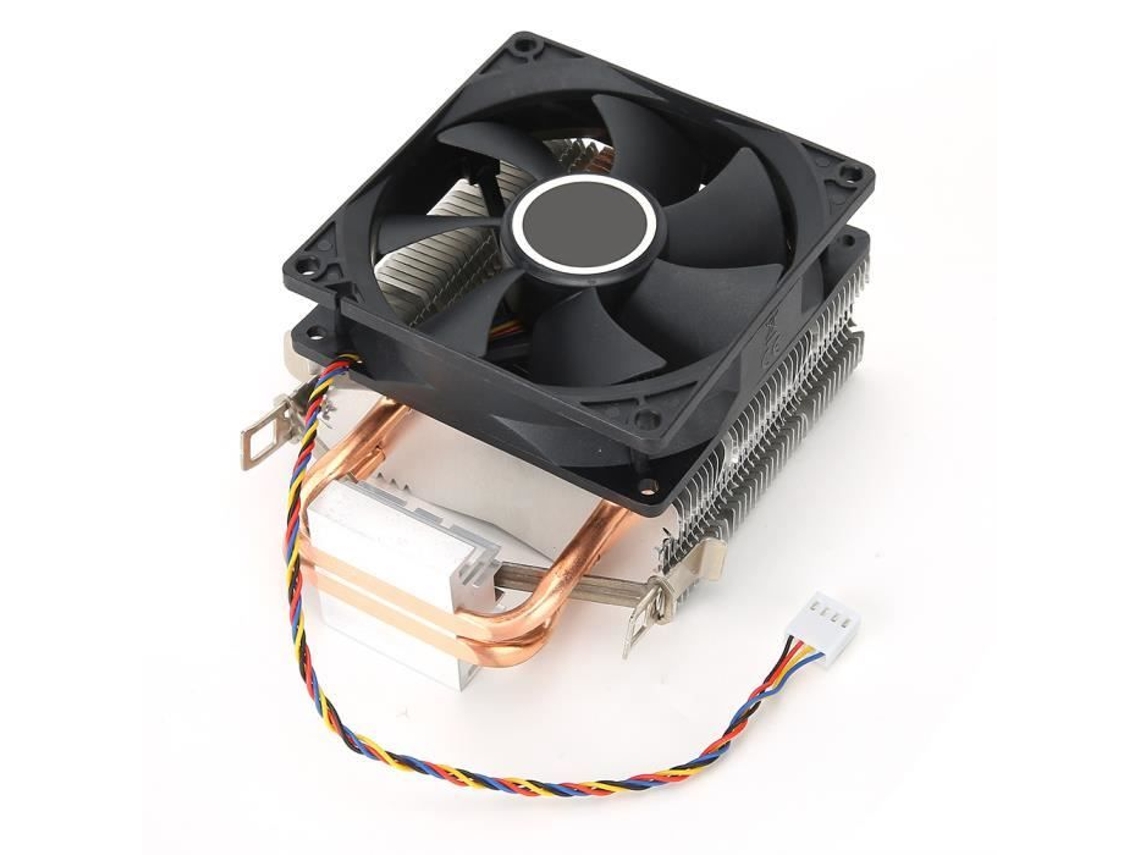 HURRISE Cpu Radiator Fan 4 Pin Connector Down Blow 2 Tubo de Latão Cpu Cooler Ultra Caixa de Computador