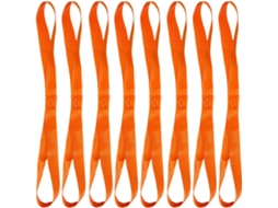 Conjunto De 8 Peças, Cintas De Amarração, Cintas Com Anéis Duplos, Para Motocicletas, Quadriciclos, Utvs E Bicicletas, Laranja